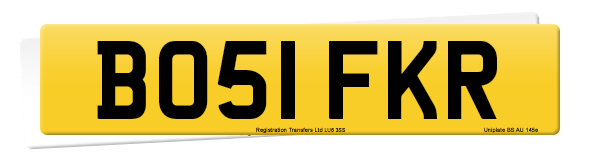 Registration number BO51 FKR